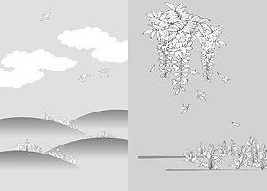 花-20 の線の描画