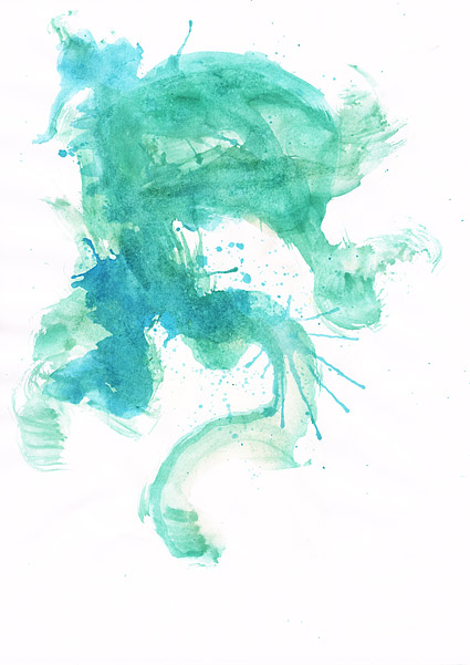 前、インク、水彩画に写真素材-040