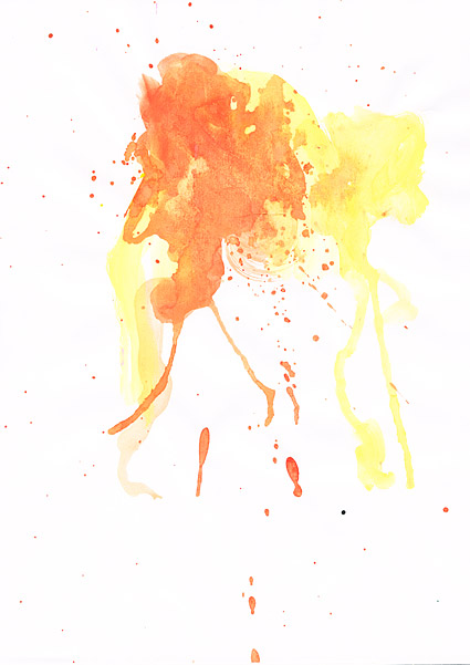 前、インク、水彩画に写真素材-037