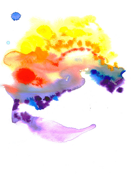 前、インク、水彩画に写真素材-017