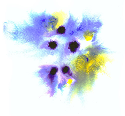 インクまるで水彩絵の素材 010 の前に