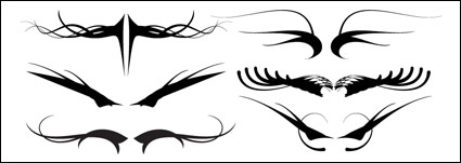 クールな線翼スタイル ベクター材料