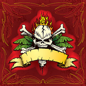 頭蓋骨のバナー