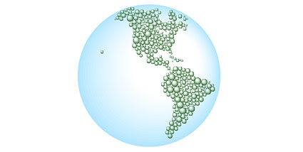 地球 1 の水ベクトル地図