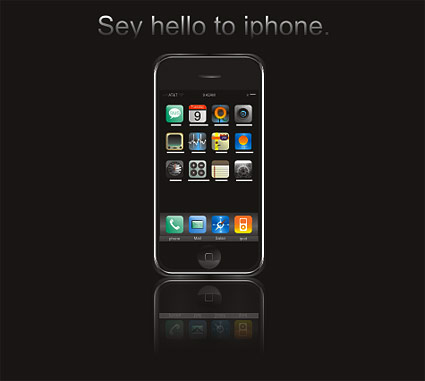 iphone の cdr のベクター