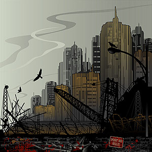 ベクター都市の建設現場