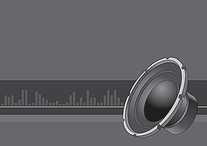 ステレオ スピーカーのベクター素材