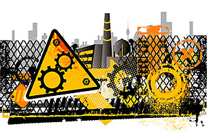 ベクター材料建設現場