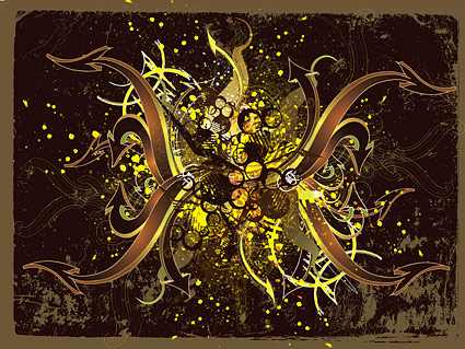 ベクター線と背景素材