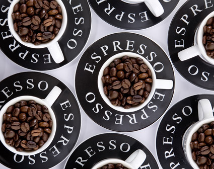 画像品質のコーヒー豆の背景素材を見下ろす 無料素材イラスト ベクターのフリーデザイナー