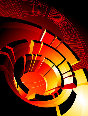 クールな 3 D ベクター-3