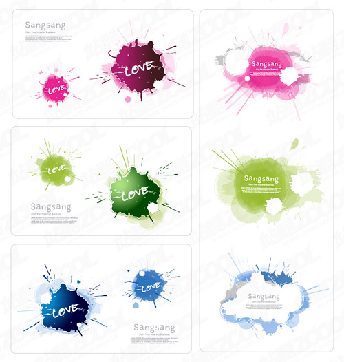 絶妙な色インク カード材料