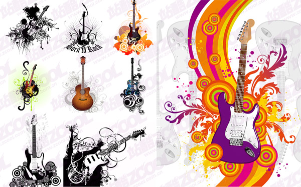 ギター ベクター-2