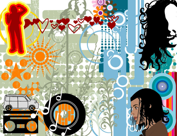 デザイン要素-33 のベクター トレンド