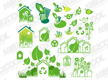 緑のテーマベクター