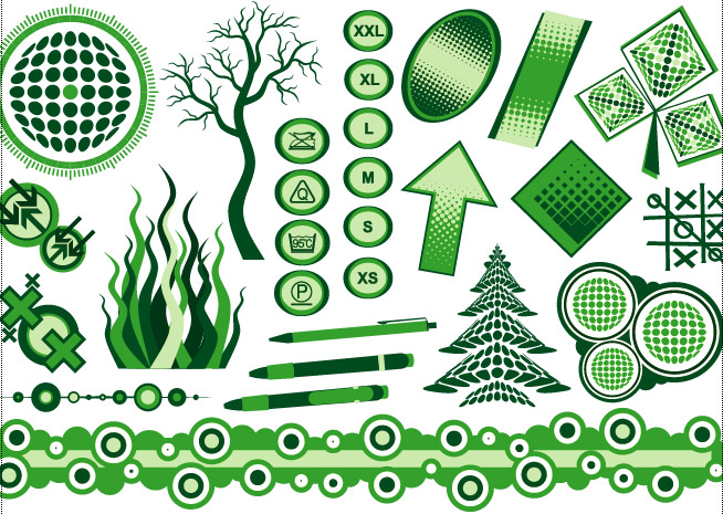 デザイン要素 43 のベクター トレンド