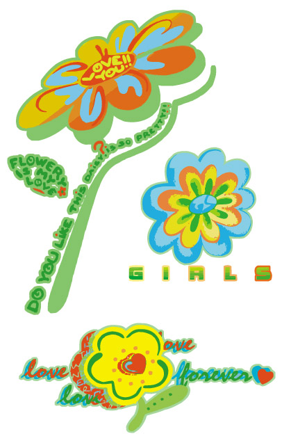 ファッション動向女の子デザイン要素 1