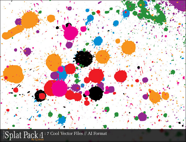 デザイン要素 - カラー インクのベクター トレンド