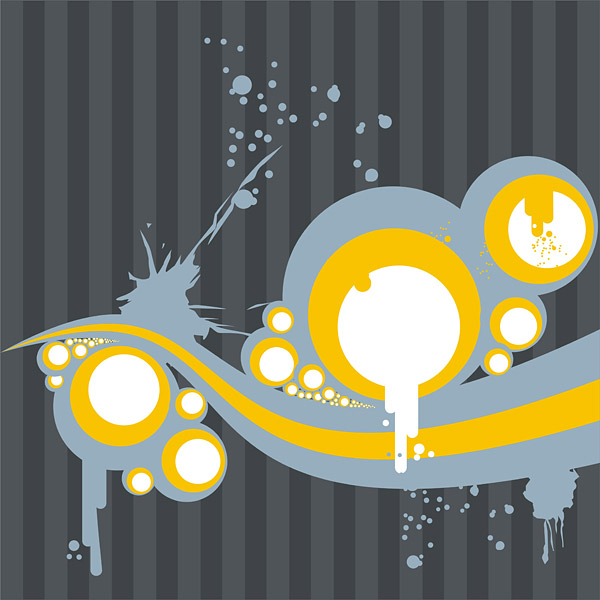 ファッションの女の子の要素 - 線ドット