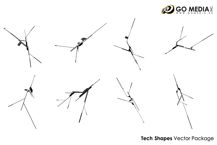 行くメディア制作ベクター素材 - クールな線 2