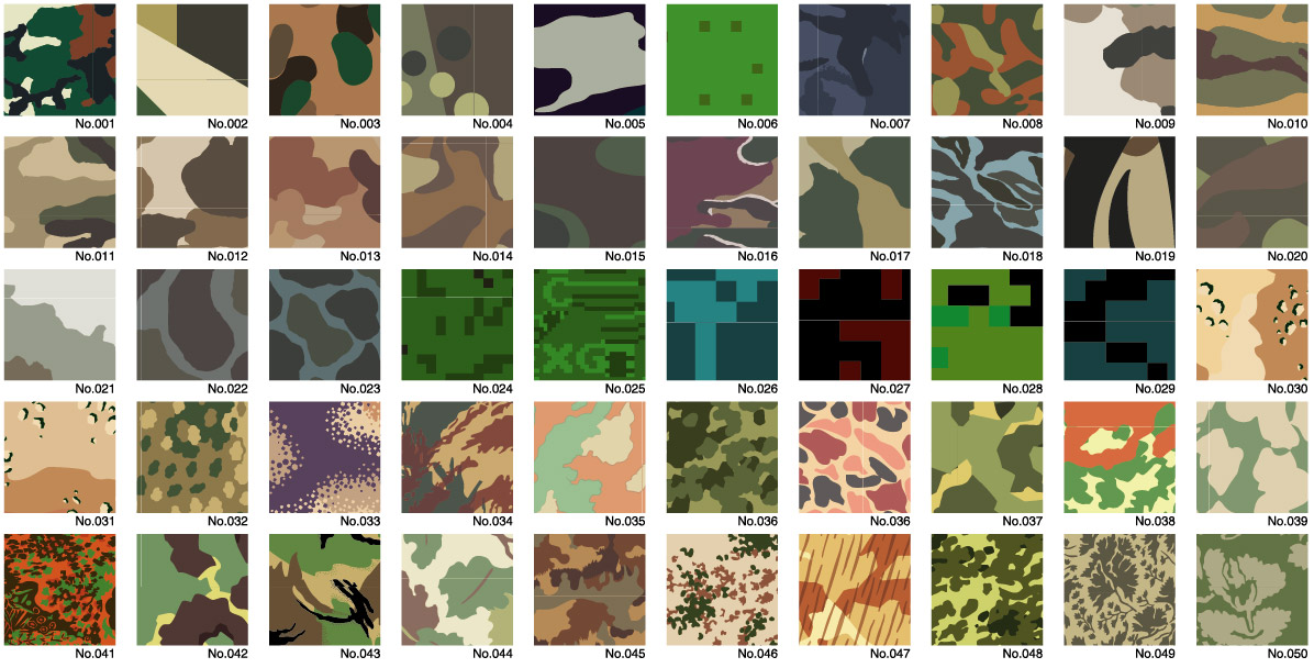 ベクター迷彩 Diwen シリーズ 1