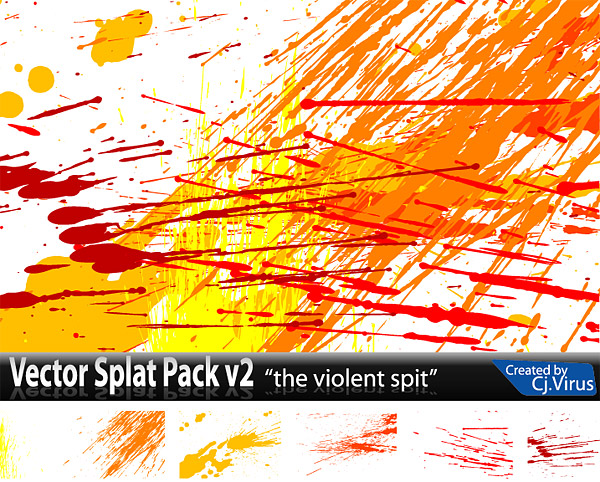 絶妙なインク要素ベクター