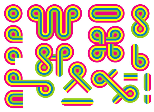 洗練されたデザインの色のライン