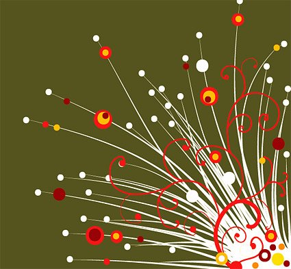 ファッション デザイン ラインとドット