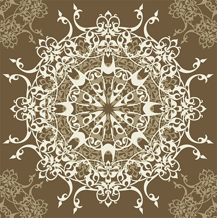 大陸のパターン ベクター材料