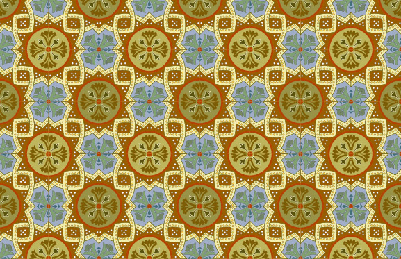 古典的なタイル パターン ベクター 5