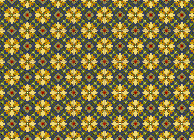 古典的なタイル パターン ベクター-7