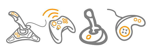 ゲーム ハンドルのベクター素材