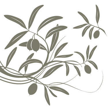 フルーツの木の枝のシルエットのベクター素材