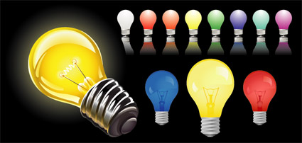 クールな電球のベクター素材