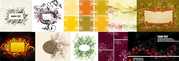 ファッション パターン ベクター材料