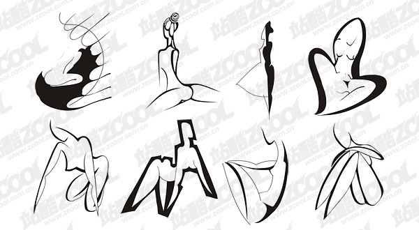 文字の抽象的なベクター