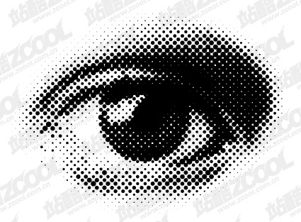 丸い目ベクター ネットワーク材料