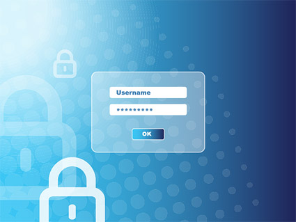 ベクター ・ インターフェイス ・ マテリアルのユーザー ログオンします。