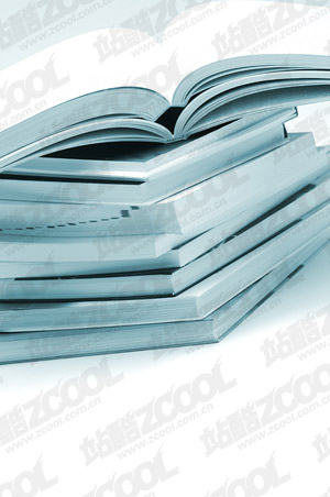 書籍や画像の品質の山