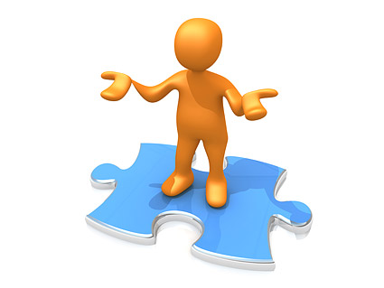 小さな画像素材と 3 D をパズルします。