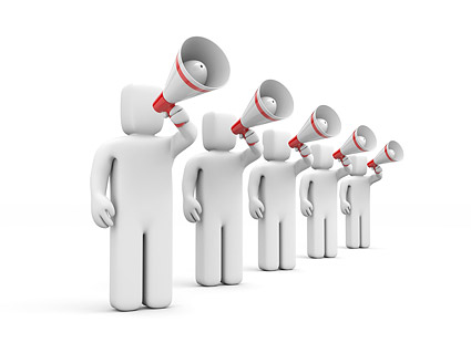 3 D 開いた小さなホーン画像素材