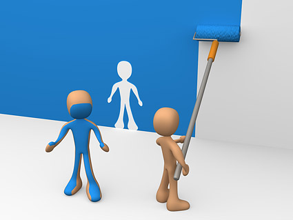 3 D Tu 少しペイント画像素材