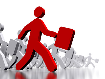 ほとんどの男 4 を実行している動作するように 3 D 画像素材