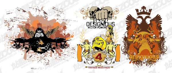 無料の t シャツのデザイン印刷素材のベクター