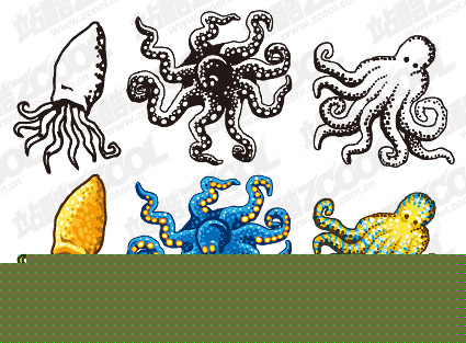 タコのベクター素材