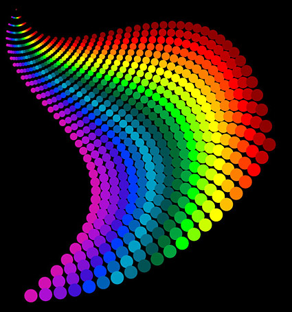 グラデーション ドット ライト