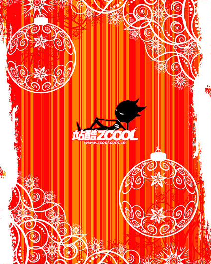 ファッション クリスマス装飾パターン ベクター材料球