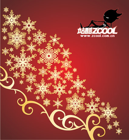 スノーフレーク パターン ベクター