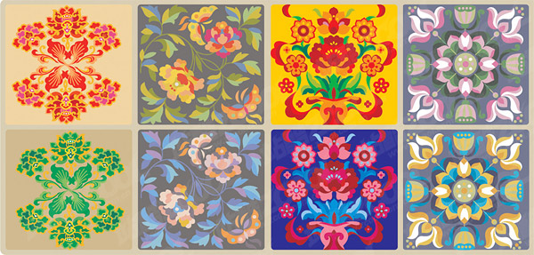 古典的な中国古典的なパターン ベクター材料 1