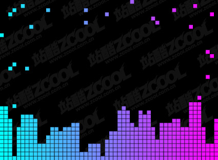 都市の建物の材料で構成される格子ベクター